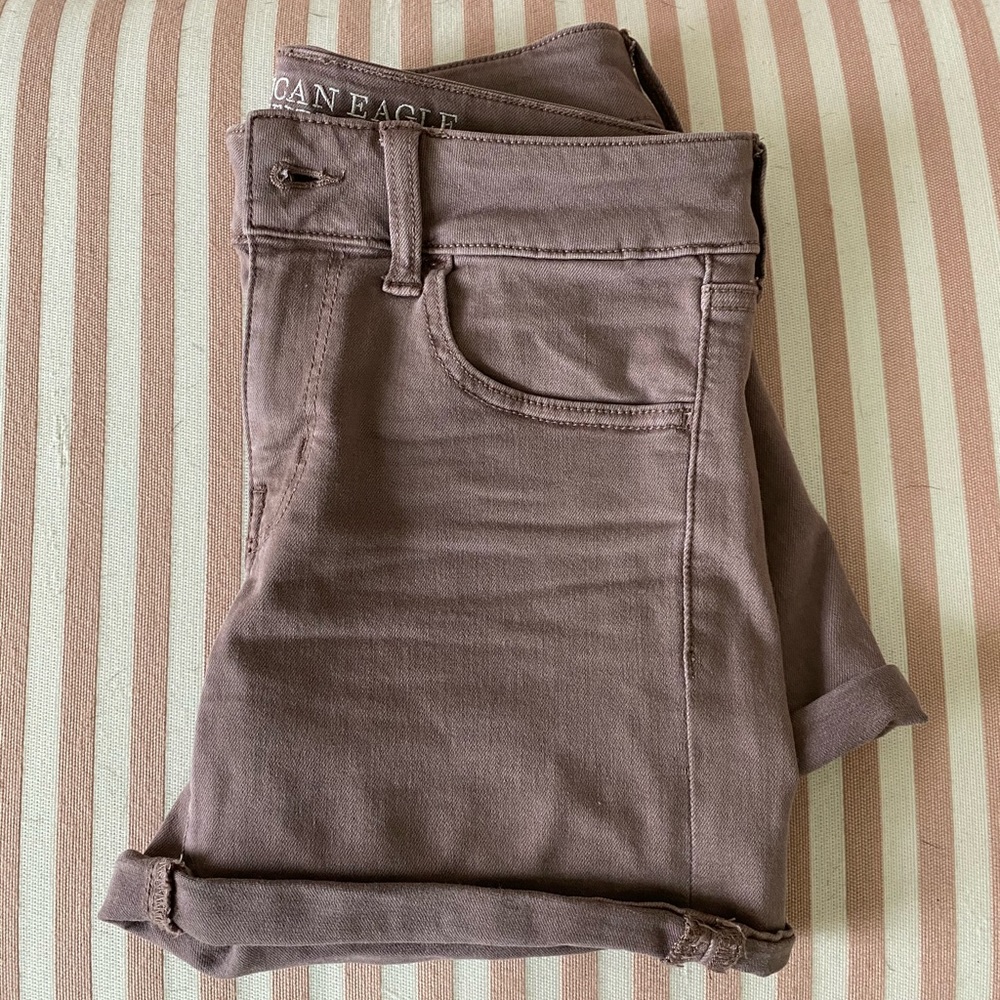 American Eagle Stretchy Midi Shorts